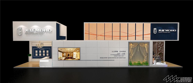 海爾集團參展廣州會展中心（LVCC）廣州展覽設(shè)計展臺搭建2